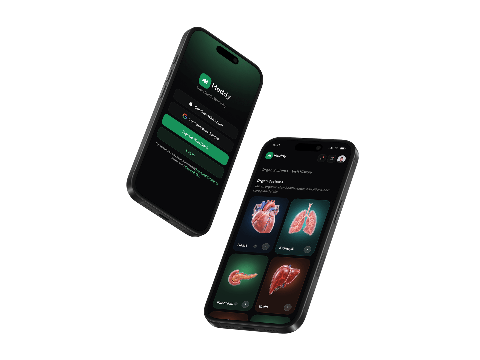 Meddy app screens